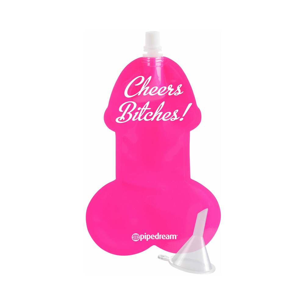 Bachelorette Party Favors 3-Piece Pecker Party Flask Pink