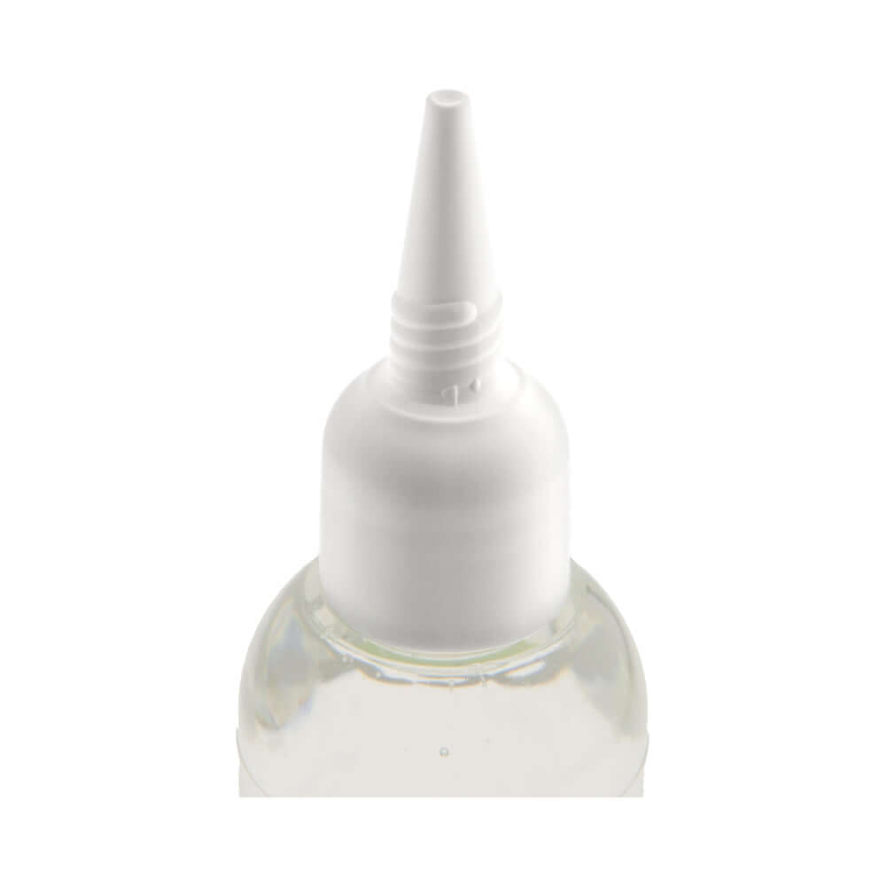 Main Squeeze Cooling Tingling Lubricant 3.4 Oz bottle top view with narrow nozzle for precise application.
