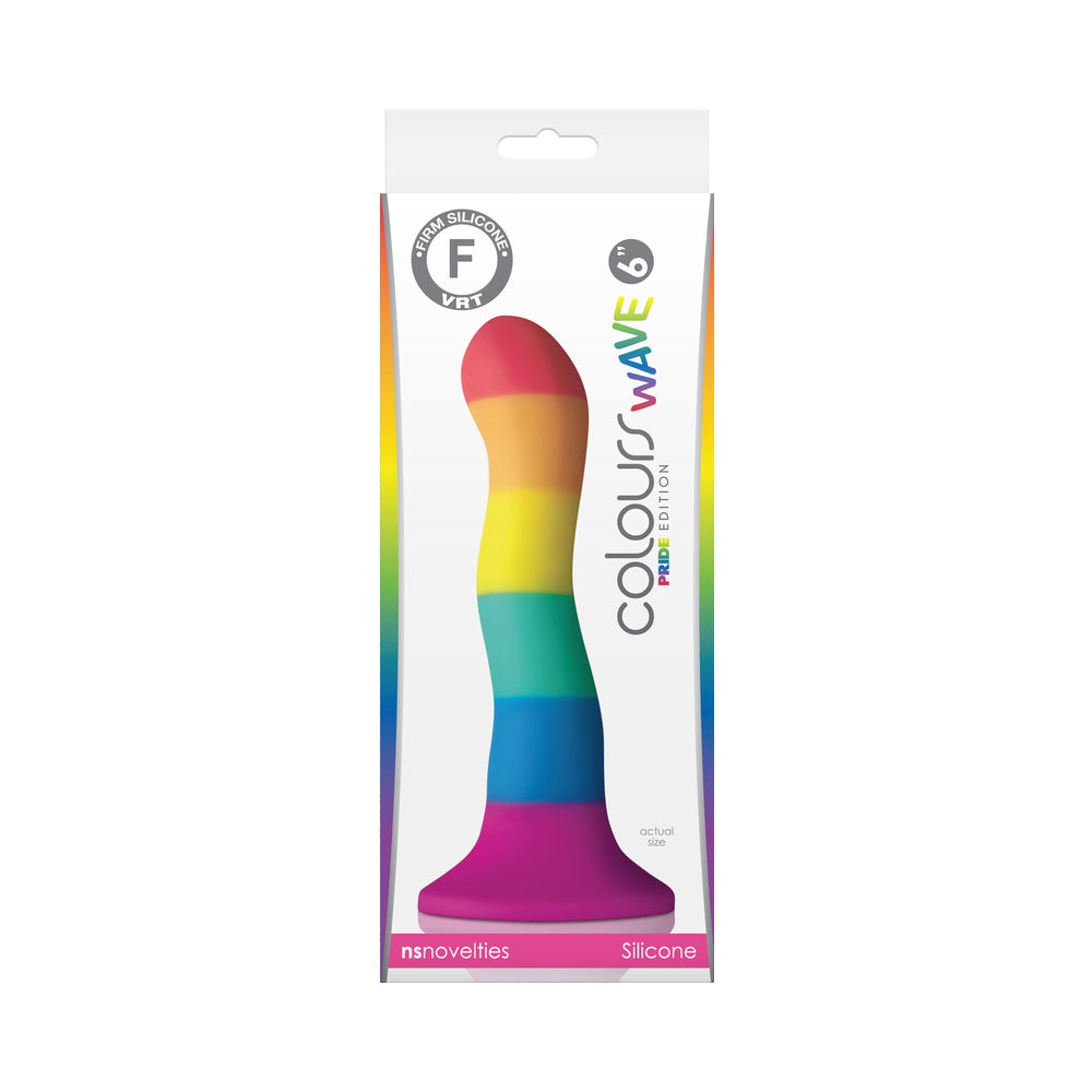 Colours Pride Edition Wave 6 inches Dildo Rainbow