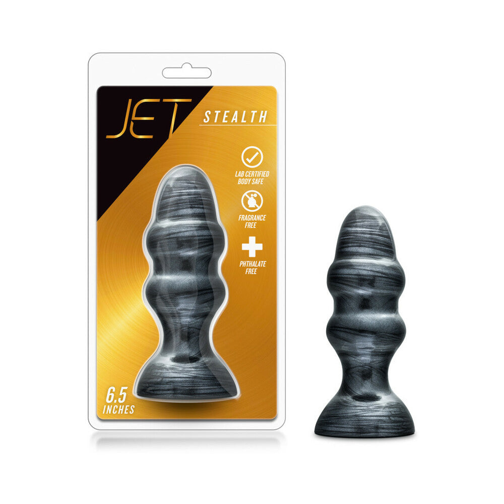 Blush Jet Stealth 6.5 inches Anal Plug Carbon Metallic Black