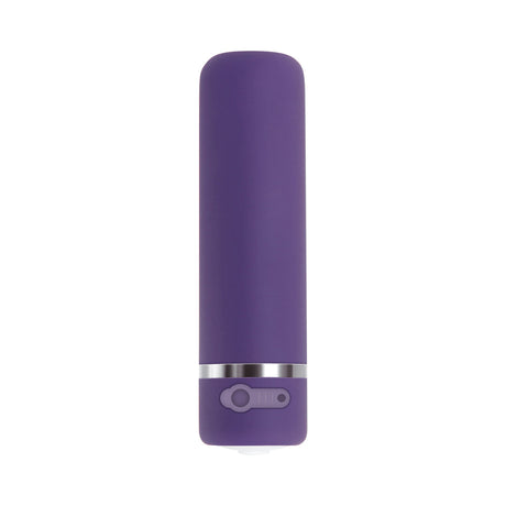 Evolved Purple Passion Rechargeable Petite Bullet Vibrator in smooth purple design for discreet pleasure.
