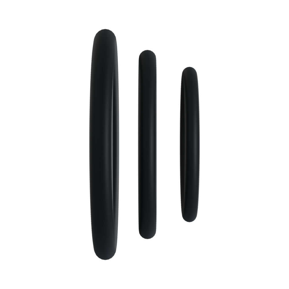 Rock Solid Tri-Pack Rubber Gasket (1.25in, 1.5in, 2in) Black