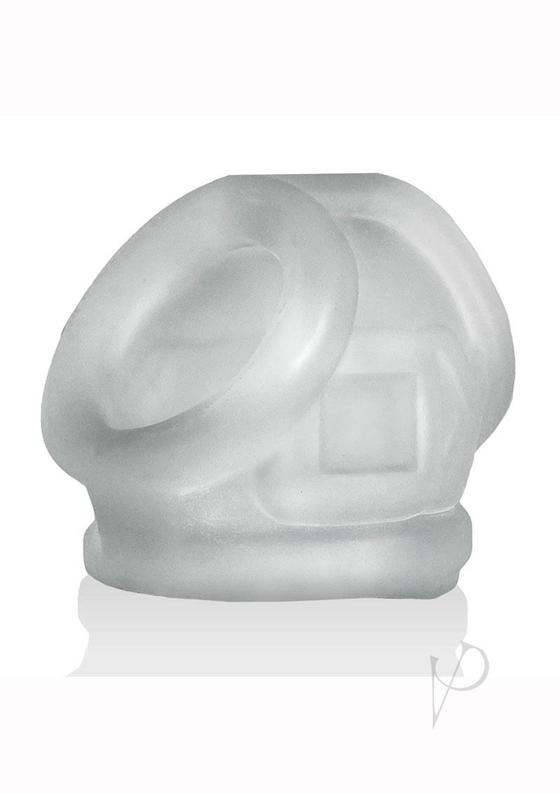 Oxballs Oxsling Silicone Blend Power Sling Frost in crystal-clear silicone, designed for optimal comfort and fit.