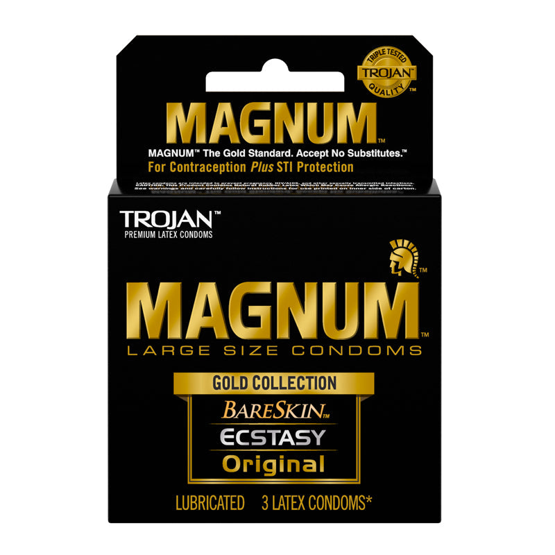 Trojan Magnum Gold Collection 3 Pack Condoms