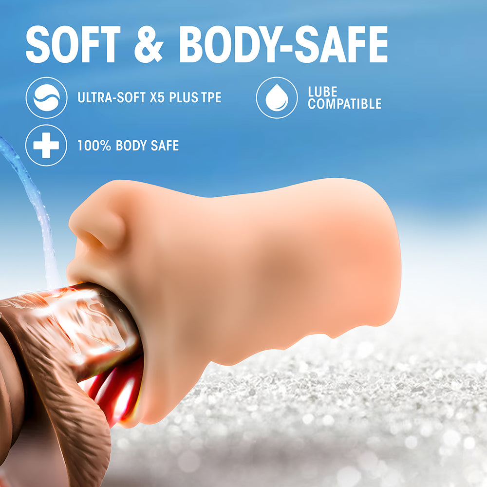 Blush X5 Men Oral Anne Mouth Stroker Beige