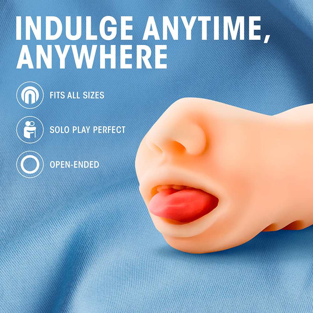 Blush X5 Men Oral Anne Mouth Stroker Beige