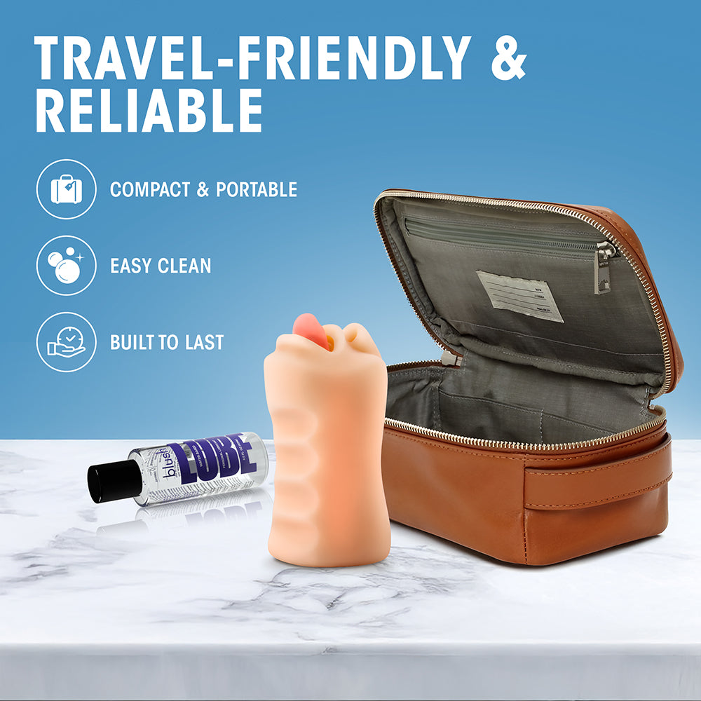 Blush X5 Men Oral Anne Mouth Stroker Beige