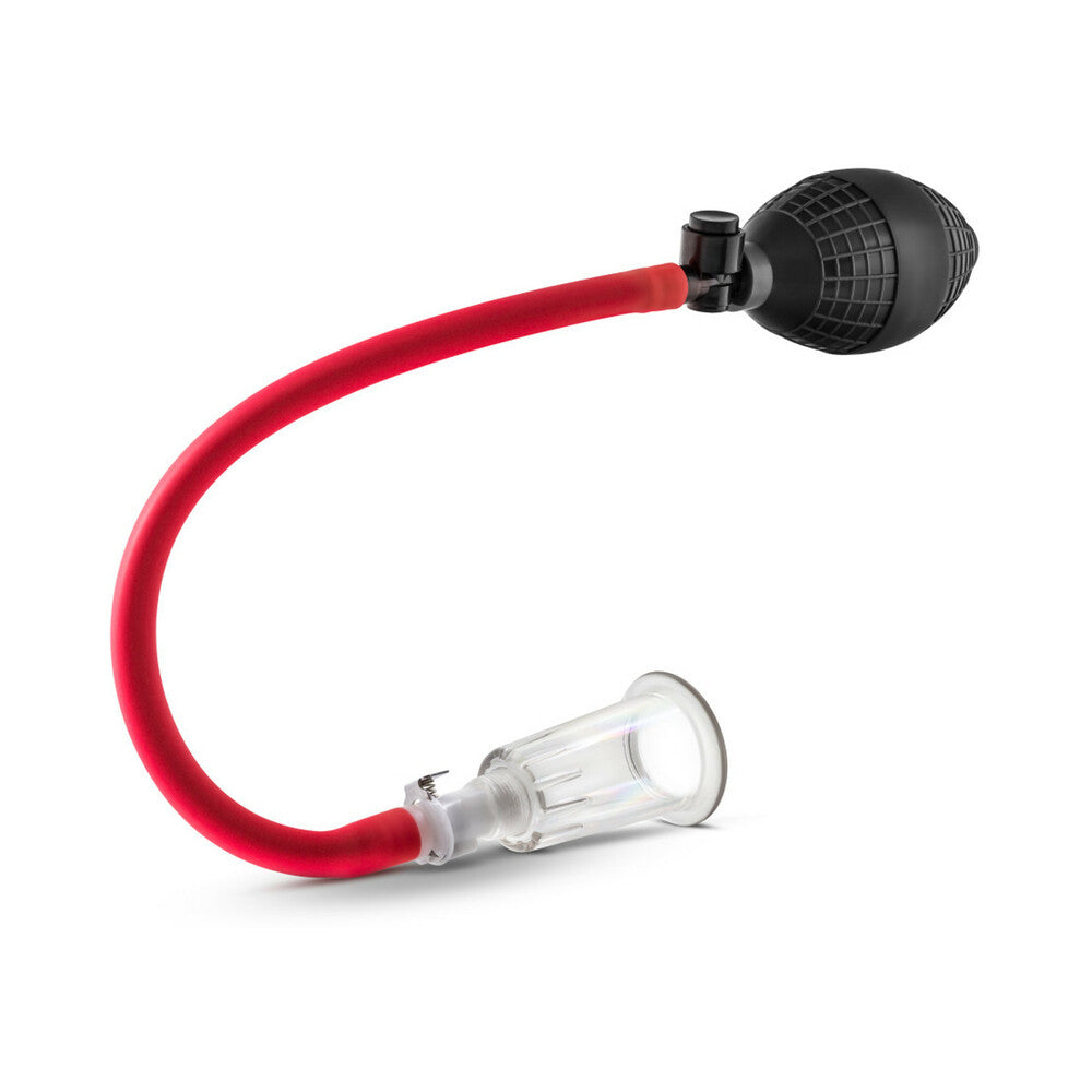 Blush Temptasia Beginners Clitoral Pumping System Black showing the pump and suction cup details.