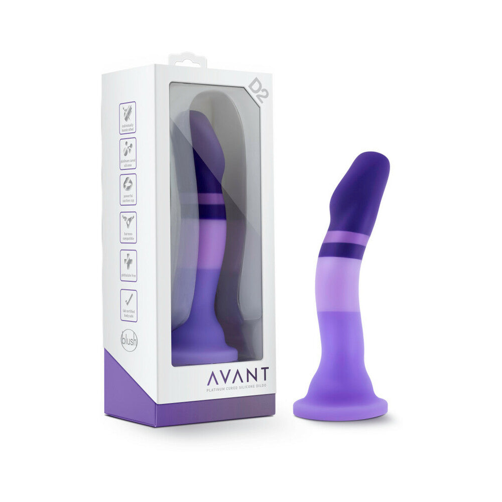 Avant D2 Purple Rain 7.5 inches Silicone Dildo