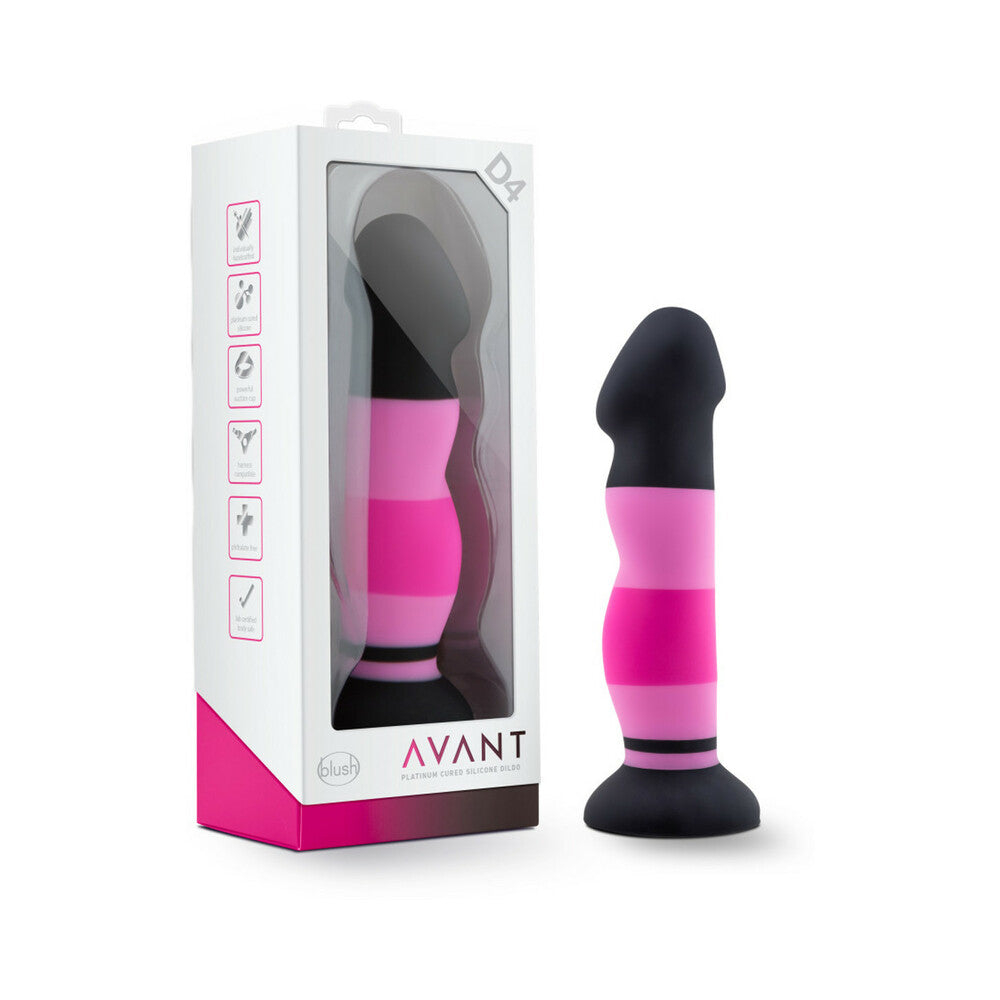 Avant D4 Sexy in Pink 8 inches Silicone Dildo