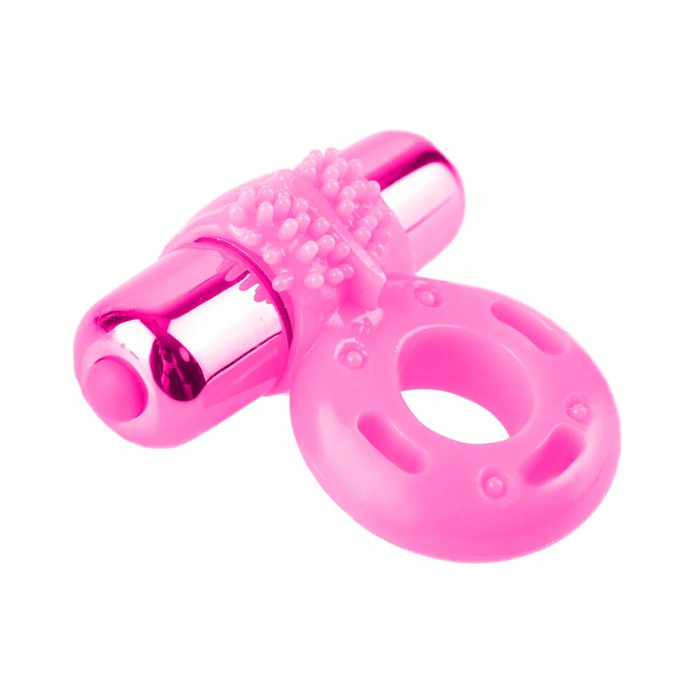 Neon 3-Piece Silicone Vibrating Couples Kit Pink