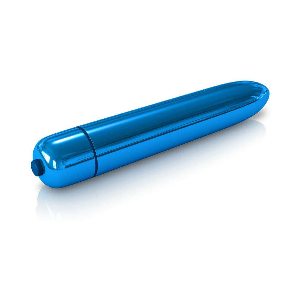 Classix Rocket Bullet Vibrator Blue, sleek and compact for powerful pleasure on the go.