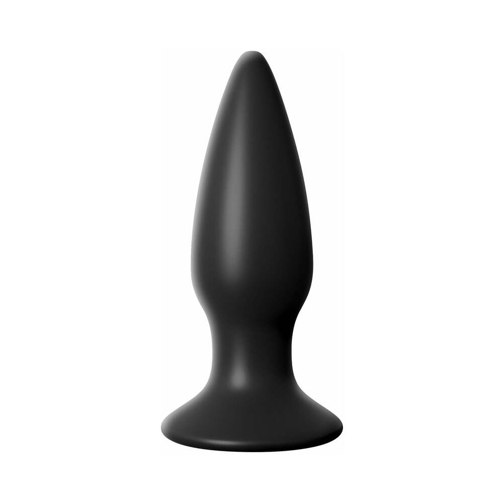 Anal Fantasy Elite Collection Small Rechargeable Vibrating Silicone Anal Plug Black