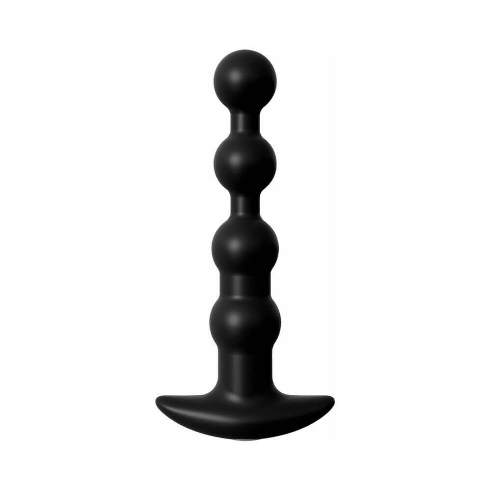 Anal Fantasy Elite Collection Rechargeable Anal Beads Silicone Plug Black