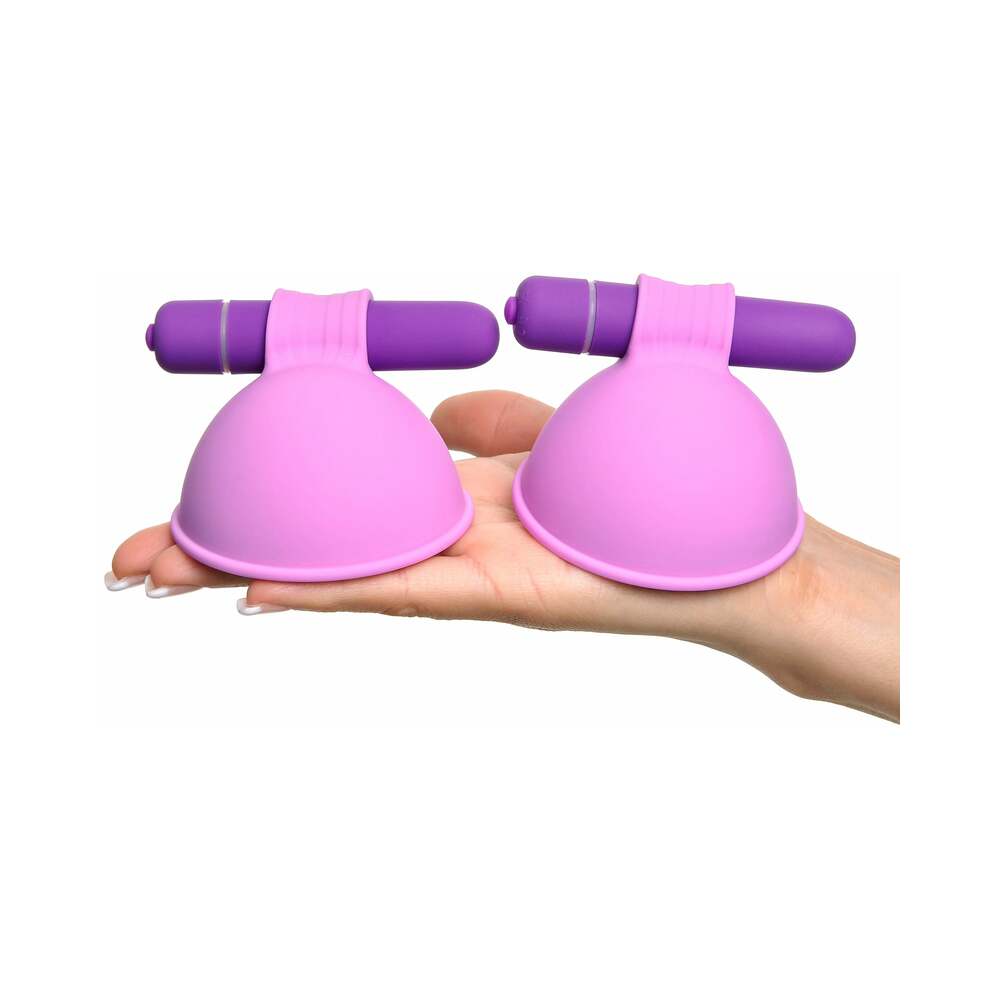 Fantasy For Her Silicone Vibrating Breast Suck-Hers Purple