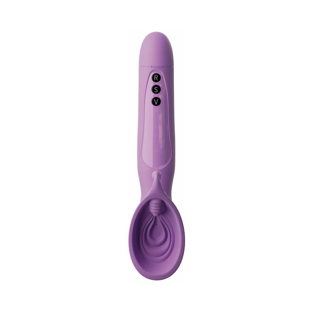 Fantasy For Her Vibrating Roto Suck-Her Silicone Vulva Pump Purple