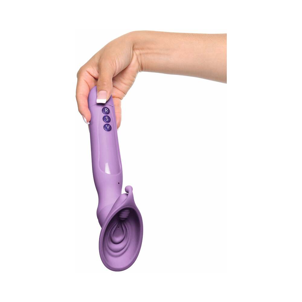 Fantasy For Her Vibrating Roto Suck-Her Silicone Vulva Pump Purple