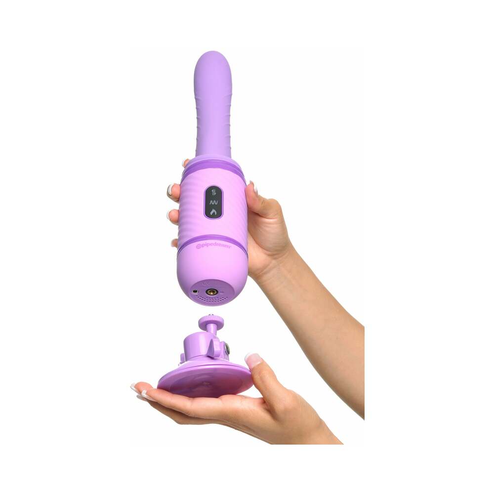 Fantasy For Her Love Thrust-Her Rechargeable Silicone Thrusting Vibrator Purple
