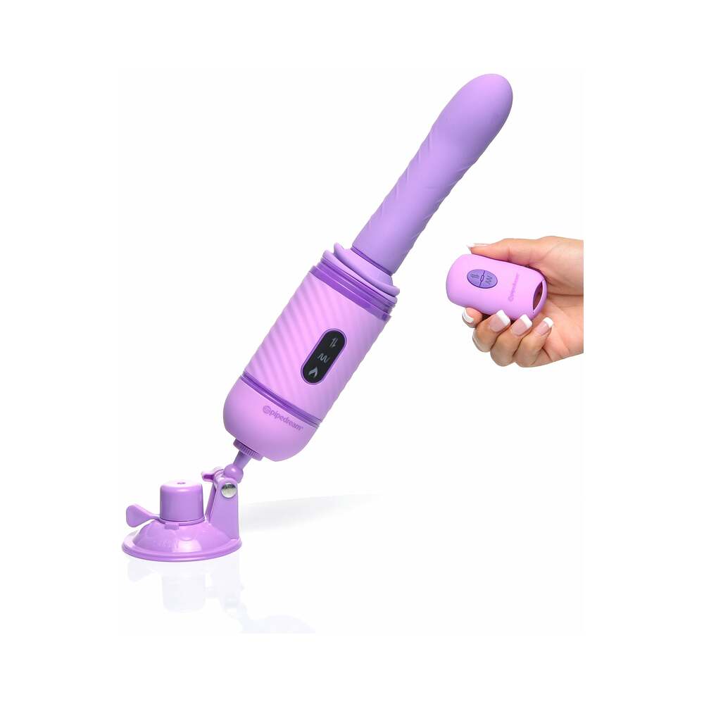 Fantasy For Her Love Thrust-Her Rechargeable Silicone Thrusting Vibrator Purple