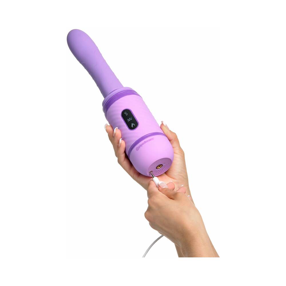 Fantasy For Her Love Thrust-Her Rechargeable Silicone Thrusting Vibrator Purple