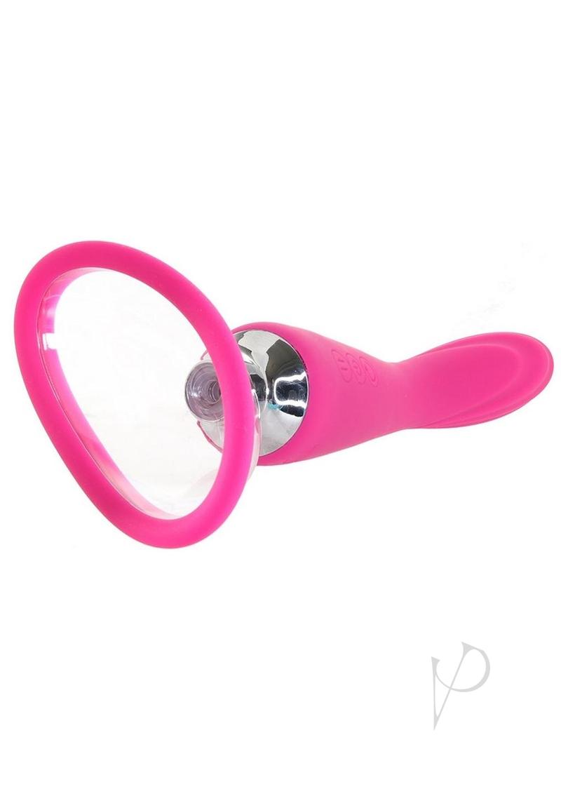 Inya Silicone Rechargeable Pump and Vibrator Pink showcasing its dual-function design and sleek appearance.