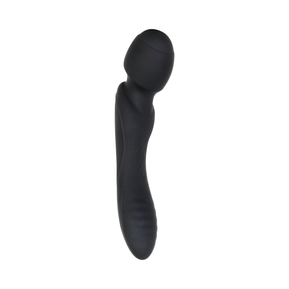 Evolved Wanderlust Rechargeable Dual-Ended Silicone Wand Vibrator Black