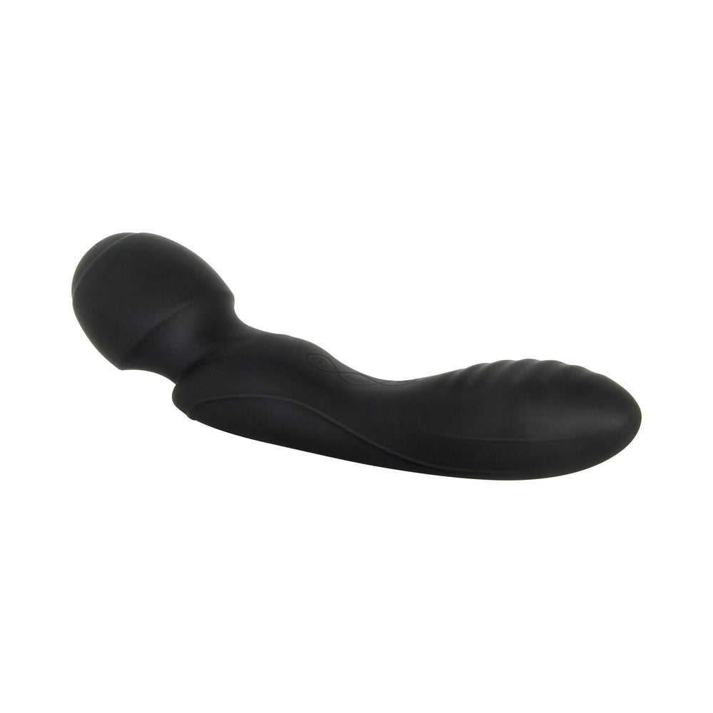 Evolved Wanderlust Rechargeable Dual-Ended Silicone Wand Vibrator Black