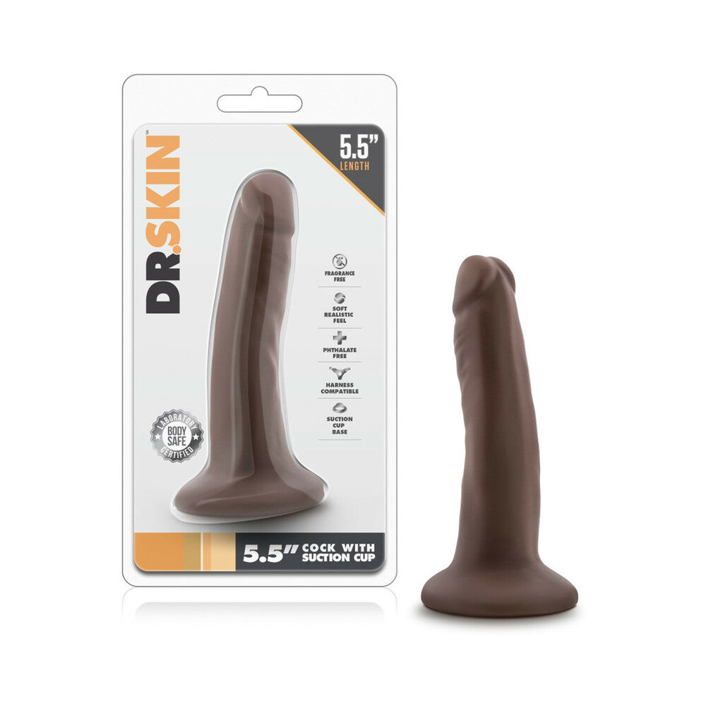 Dr. Skin Realistic 5.5 inches Dildo Brown