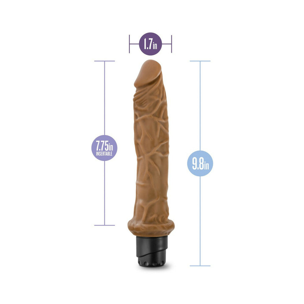 Dr. Skin Vibe 8 Realistic 9.75 inches Vibrating Dildo Tan