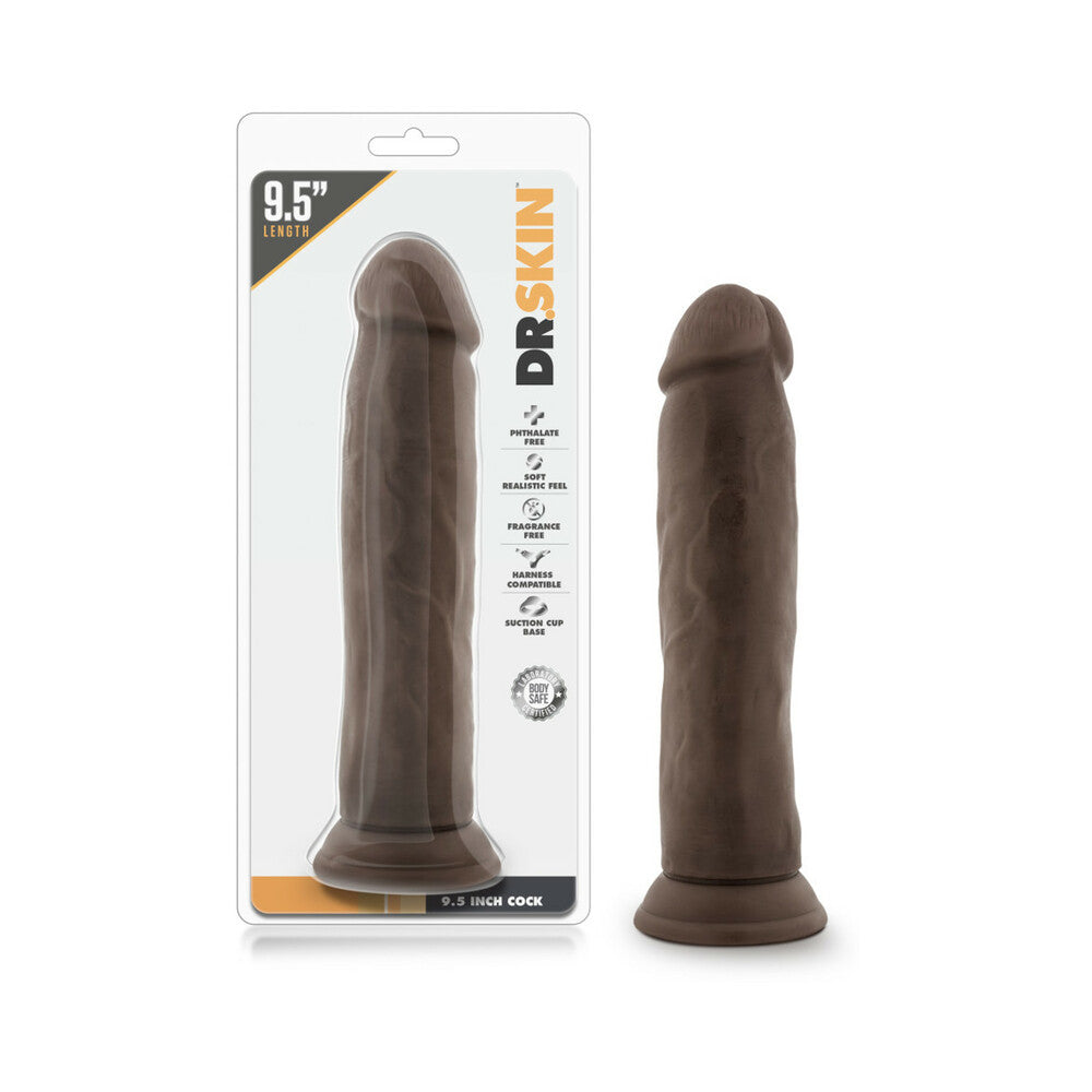 Dr. Skin Realistic 9.5 inches Dildo Brown