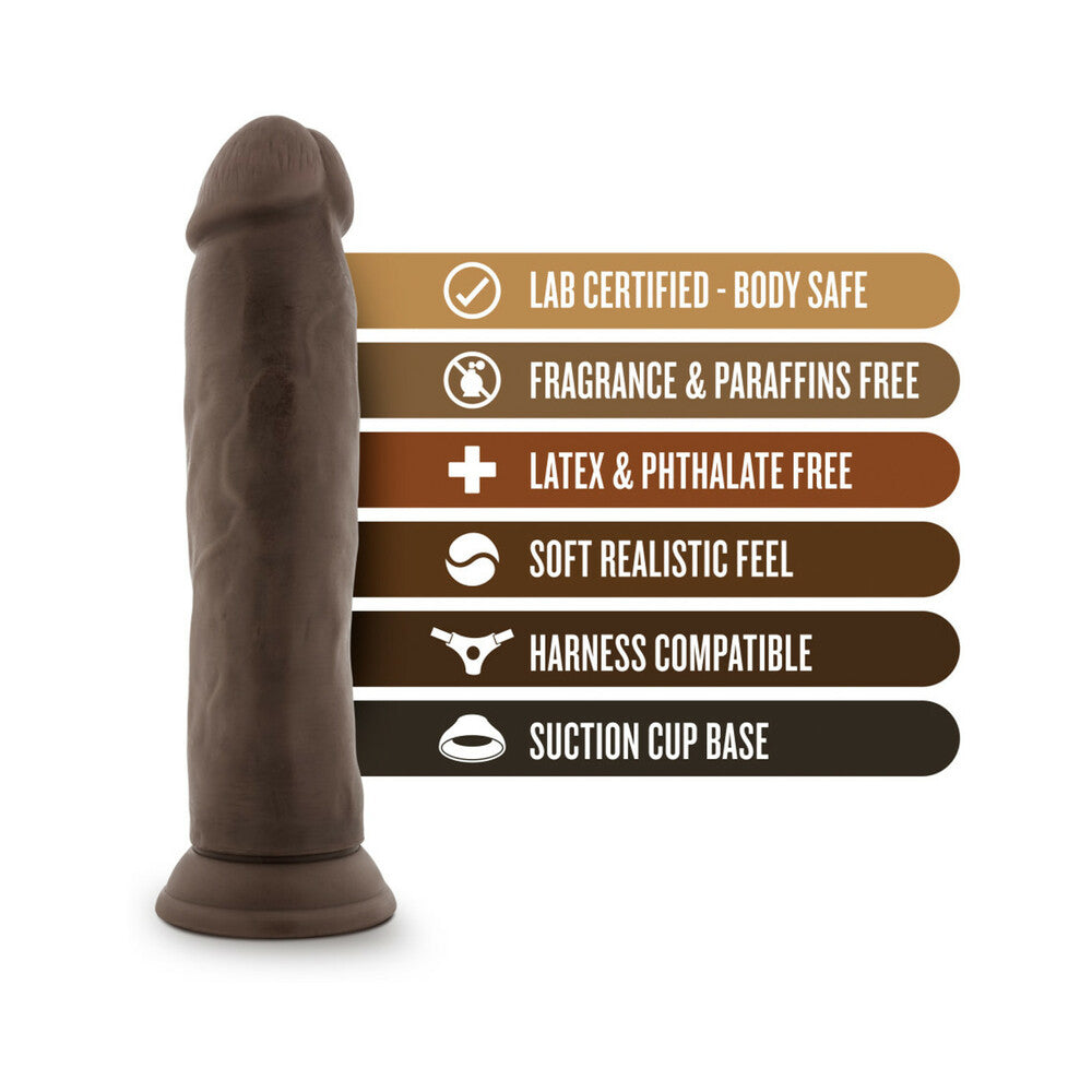 Dr. Skin Realistic 9.5 inches Dildo Brown