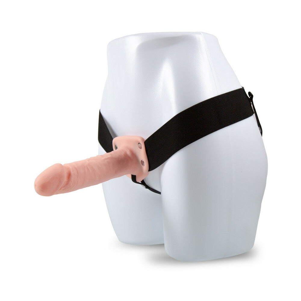 Dr. Skin 7 inches Hollow Strap On Beige