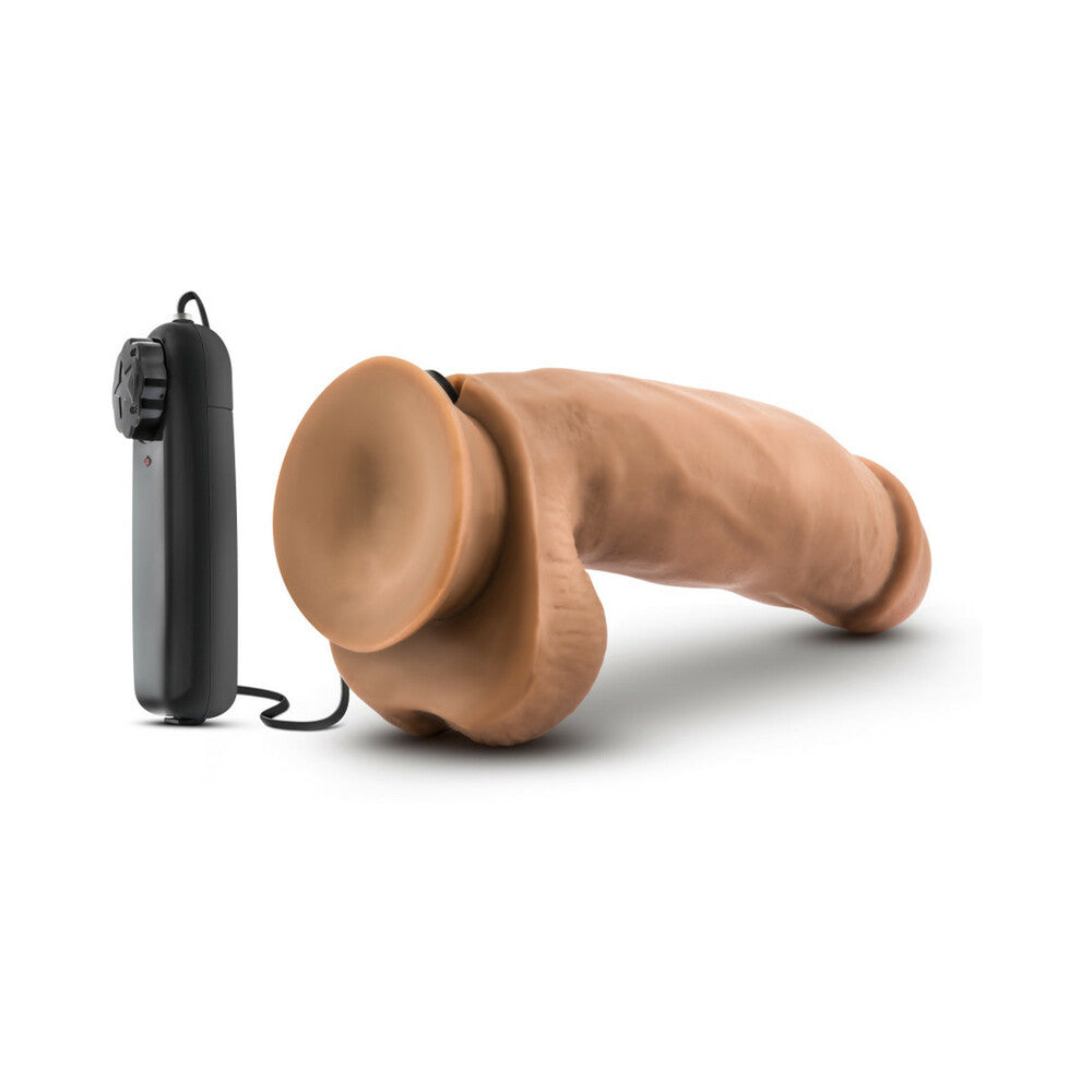 Loverboy MMA Fighter Remote-Controlled 7 inches Vibrating Dildo with Balls Tan