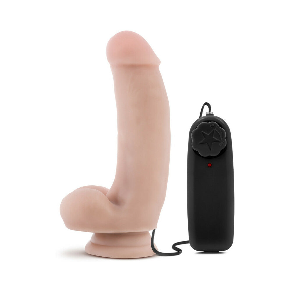 Loverboy The Quarterback 7 inches Vibrating Dildo with Balls Beige