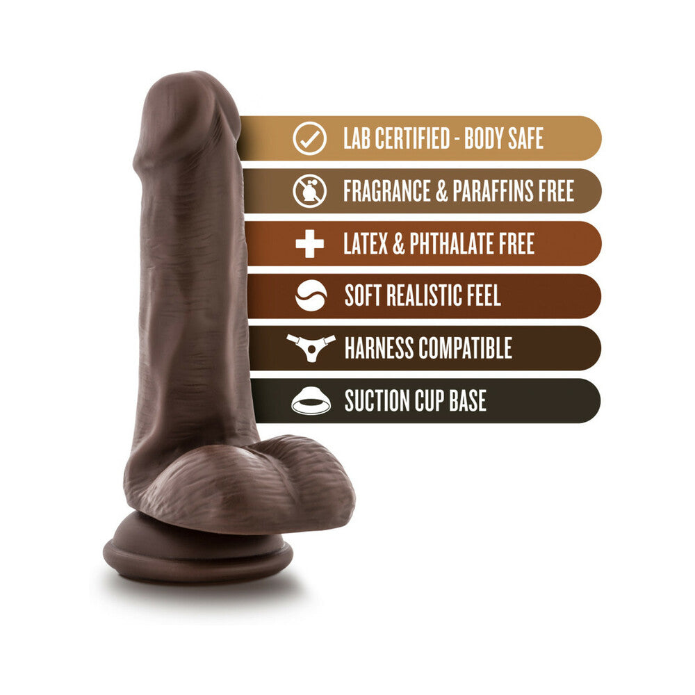 Loverboy Top Gun Tommy Realistic 6 inches Dildo with Balls Brown