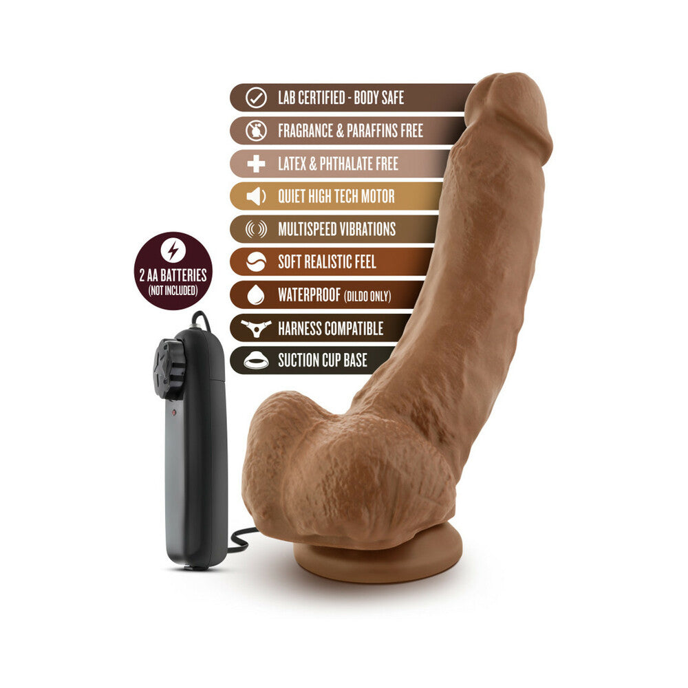 Loverboy The Boxer Remote-controlled 9 inches Vibrating Dildo with Balls Tan