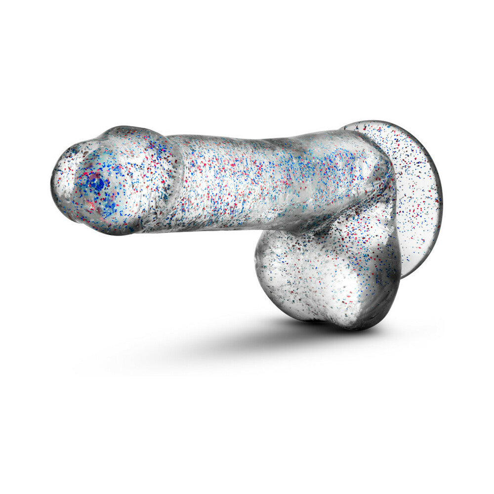 Naturally Yours 6 inches Glitter Cock Realistic Dildo with Balls Sparkling Clear