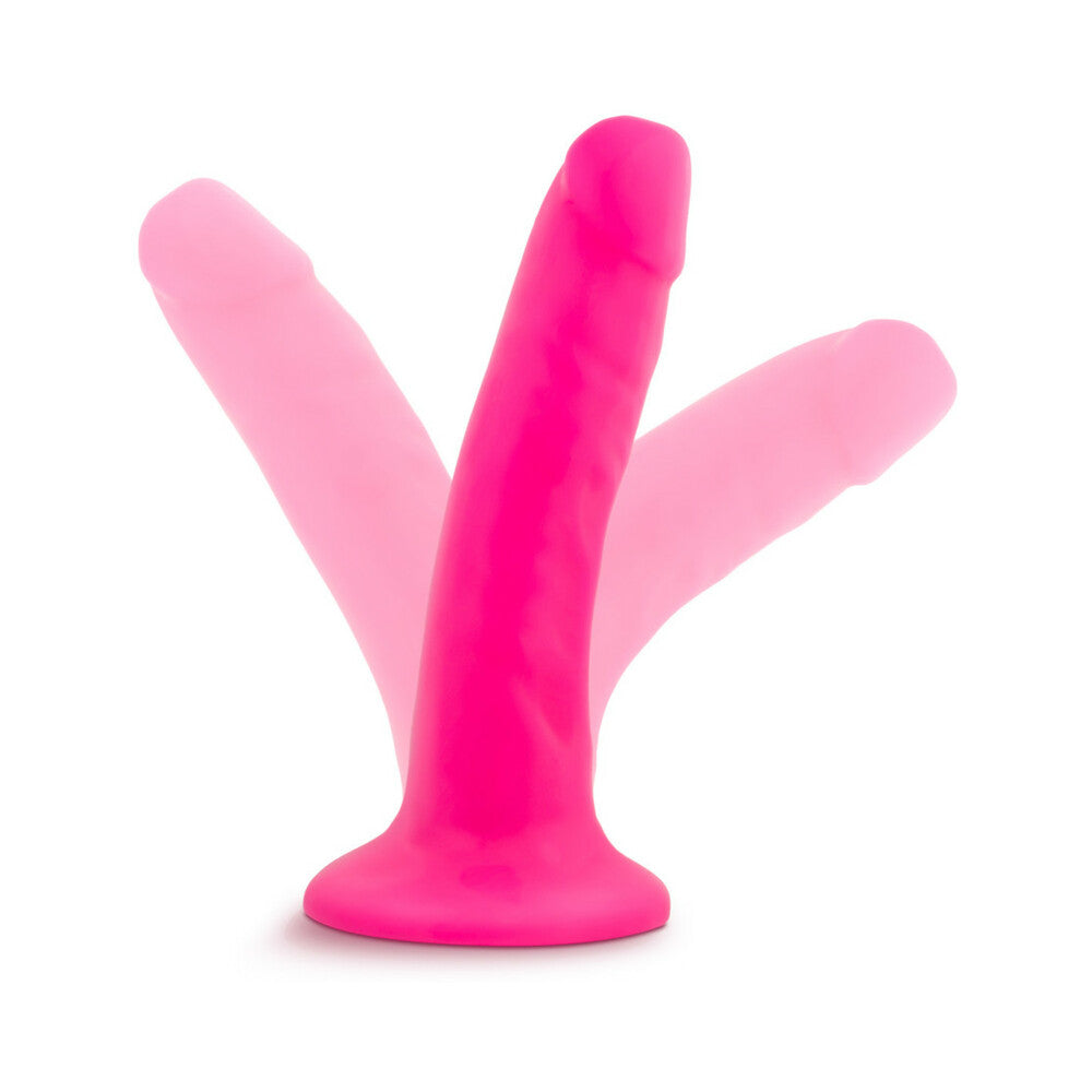 Neo 6 inches Dual Density Dildo Neon Pink
