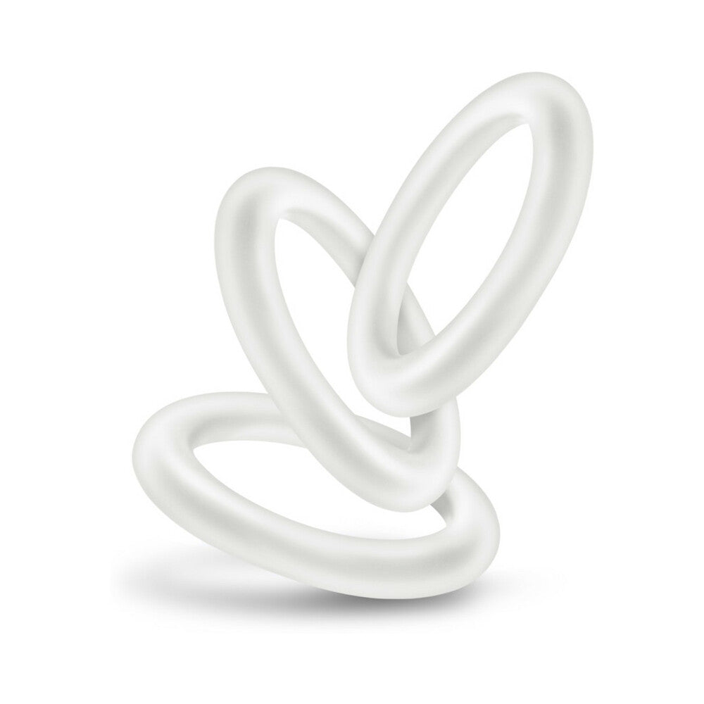 Blush Performance VS2 Pure Premium Silicone Cockrings 3-Pack Small White