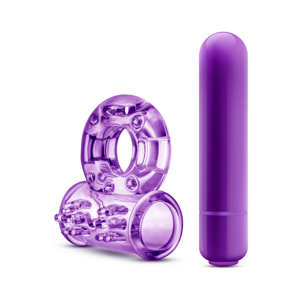 Play with Me Couples Play Vibrating Cockring Purple