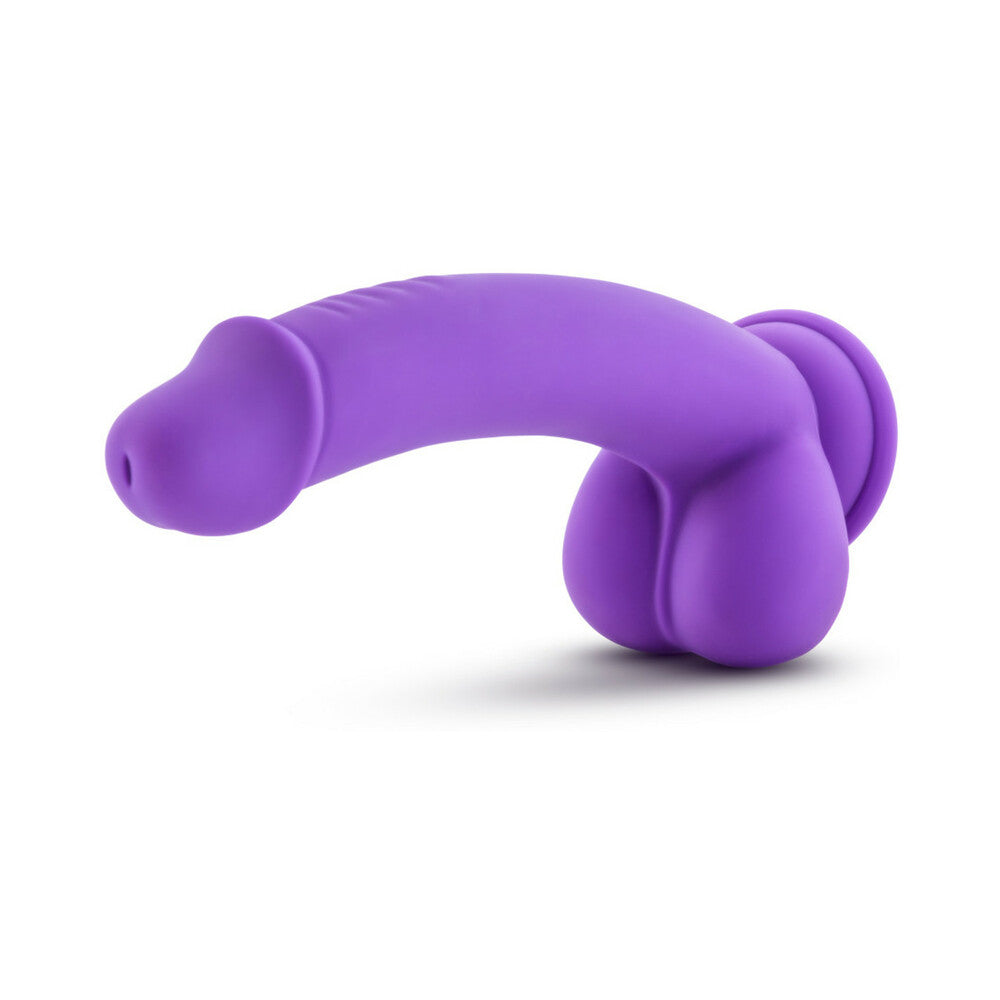 Blush Ruse D Thang Semi-Realistic 7.75 inches Silicone Dildo with Balls & Suction Cup Purple