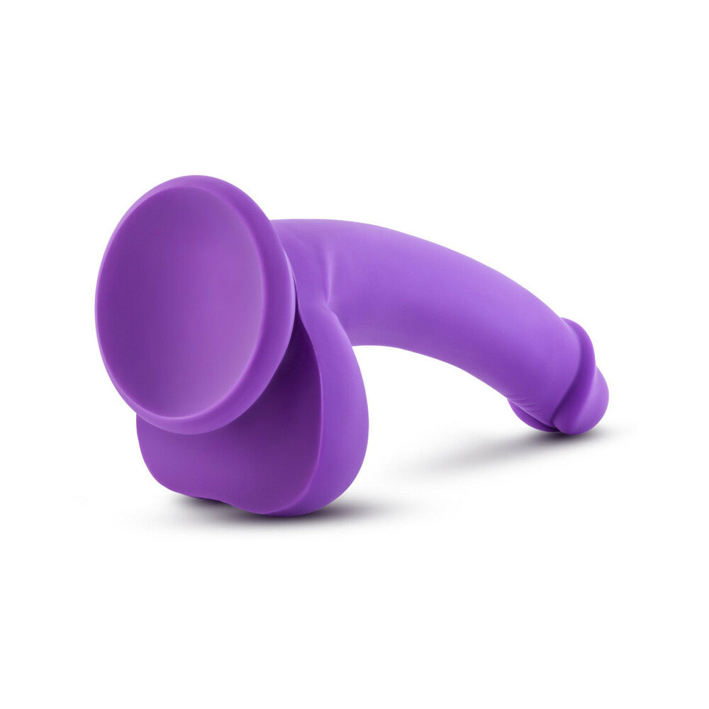 Blush Ruse D Thang Semi-Realistic 7.75 inches Silicone Dildo with Balls & Suction Cup Purple
