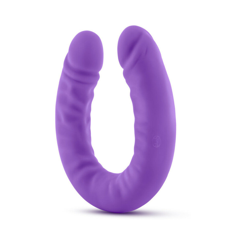 Blush Ruse Realistic 18 inches Silicone Slim Double Dong Dual Ended Dildo Purple