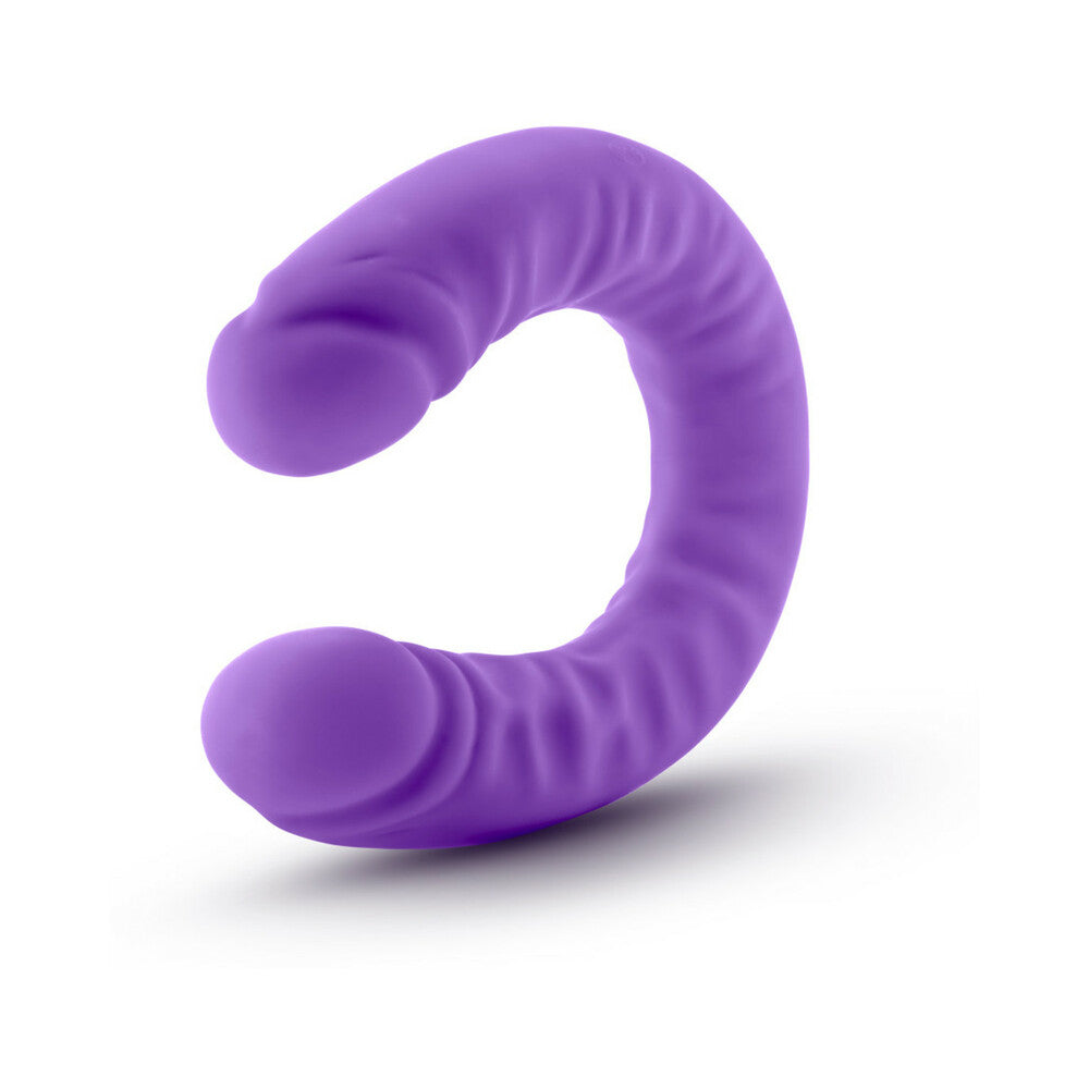 Blush Ruse Realistic 18 inches Silicone Slim Double Dong Dual Ended Dildo Purple