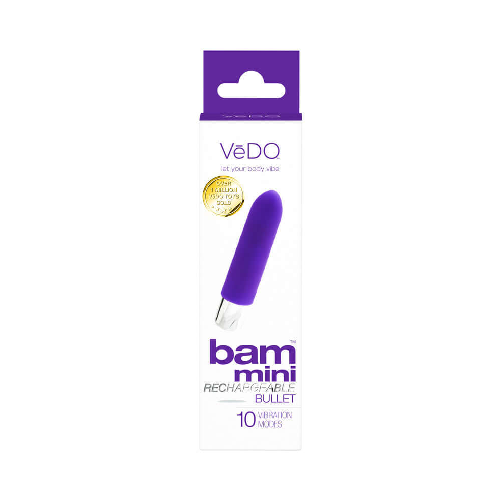 VeDO Bam Mini Rechargeable Bullet Vibe - Indigo