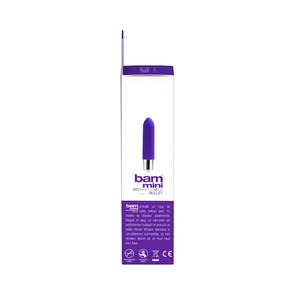 VeDO Bam Mini Rechargeable Bullet Vibe - Indigo