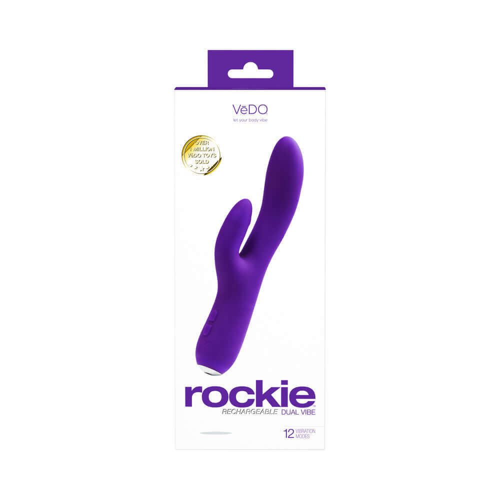 VeDO Rockie Rechargeable Dual Vibe - Into You Indigo