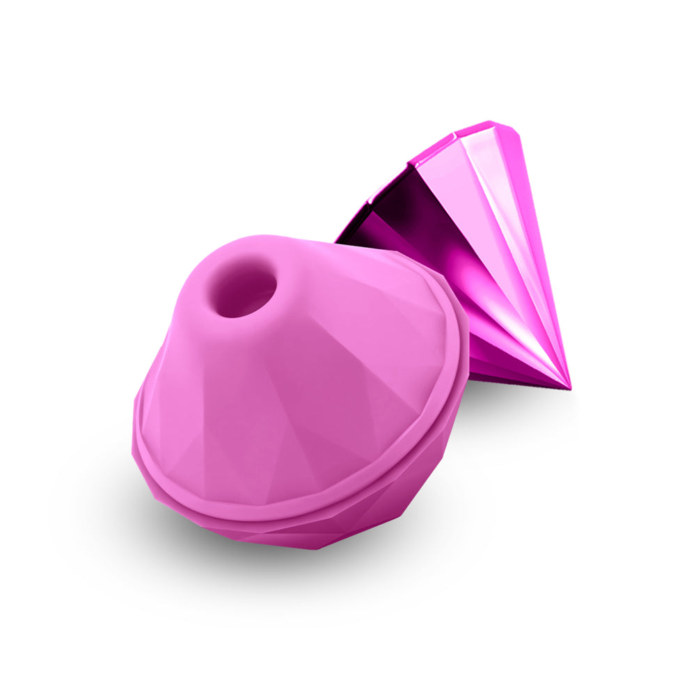 Sugar Pop Jewel Air Pulse Massager Pink, stylish and discreet pleasure device, designed like a sparkling jewel.