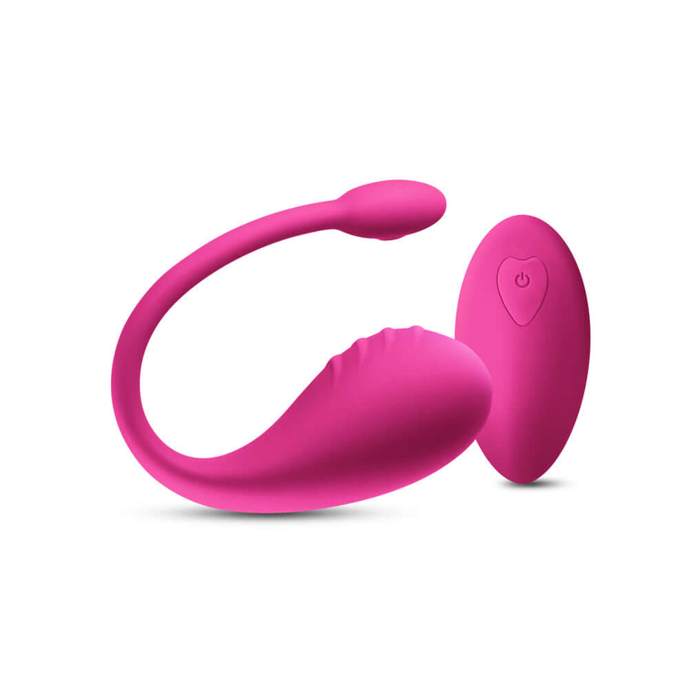 Inya Venus Vibrating Egg with Remote Control Pink, rechargeable silicone vibrator for customizable stimulation.