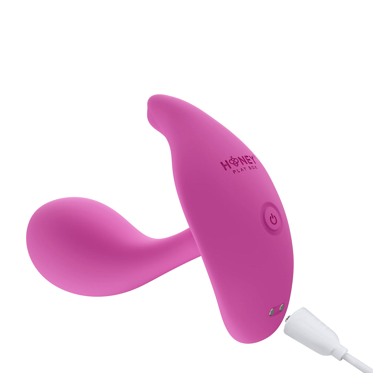 Oly 2 App-Enabled Wearable Vibrator Pink with rounded bulb and slim stem for dual-zone pleasure.